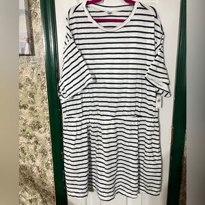 NWT Striped Navy and White Dress